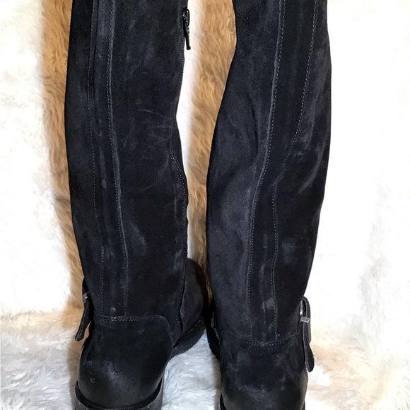 L’idea by Lori black leather/suede riding boots - Picture 6 of 9
